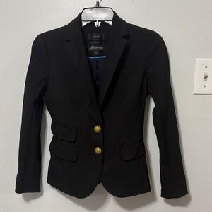 J. Crew Tailored Black business suits top with Gold Accents
